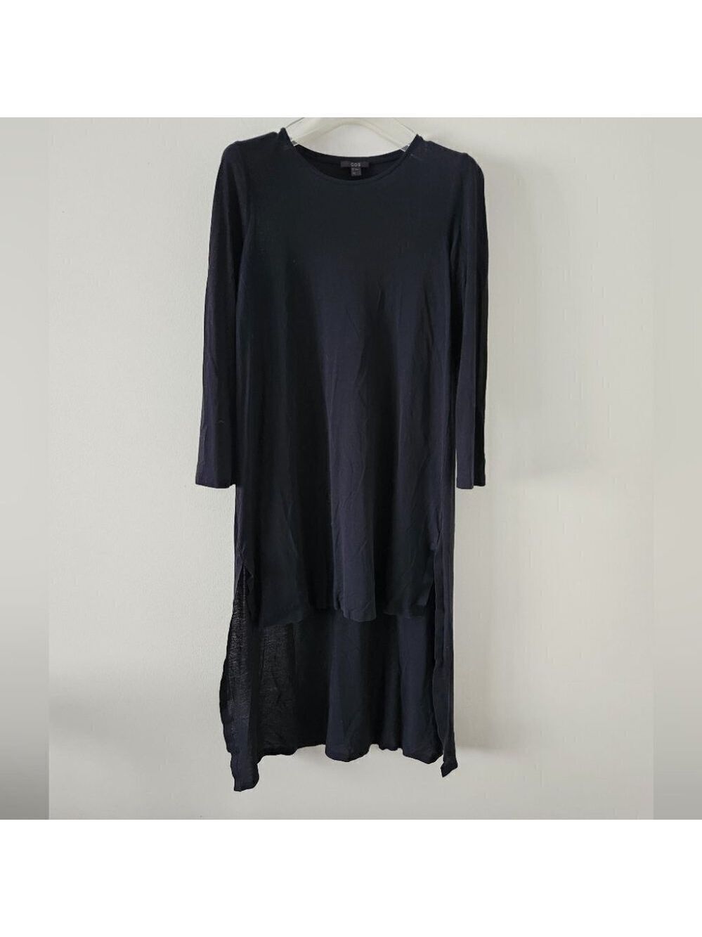 COS | Hi lo tunic top black sz XS